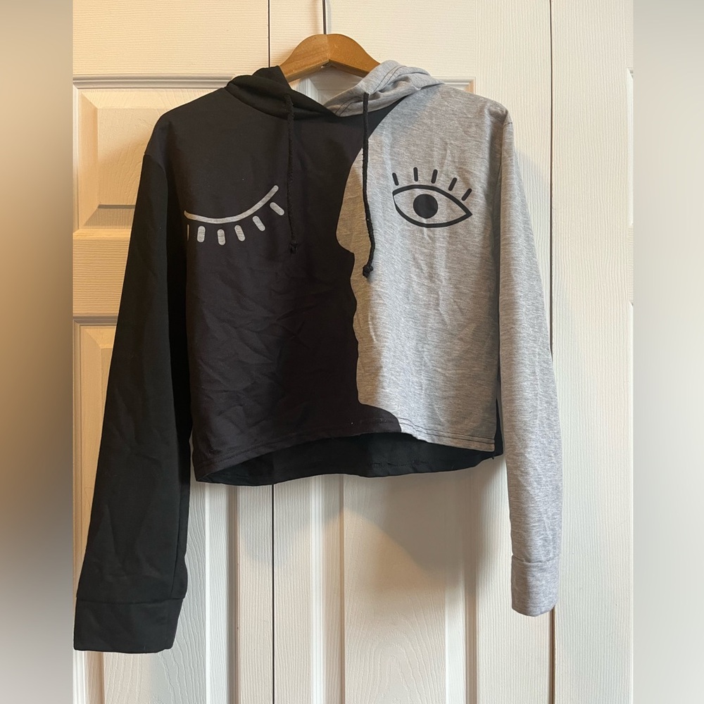 Cute black/gray Crop Top